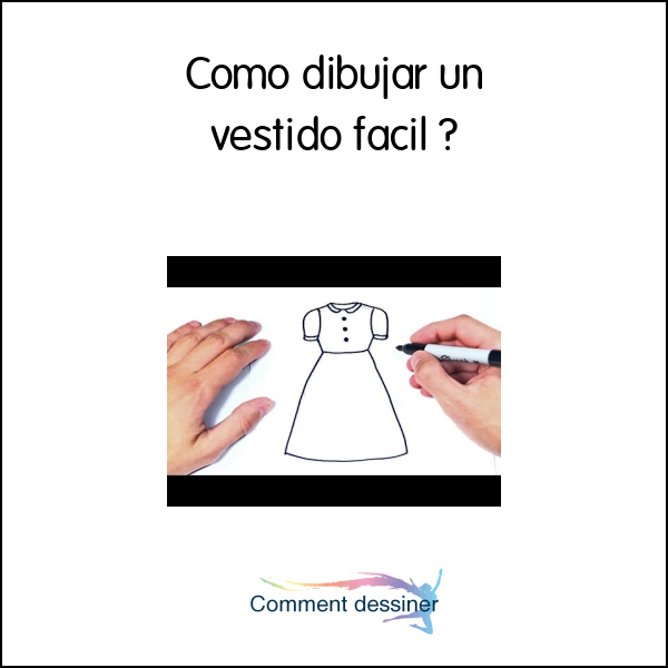 Como dibujar un vestido facil